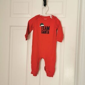 3/$20 Carter's Christmas Jumpsuit size 9 m